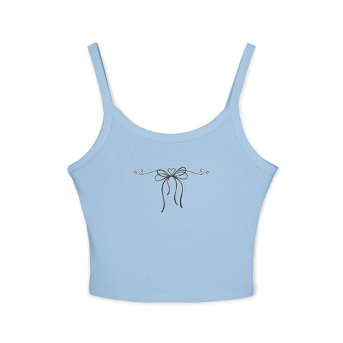 Bow Accent Spaghetti Strap Tank Top