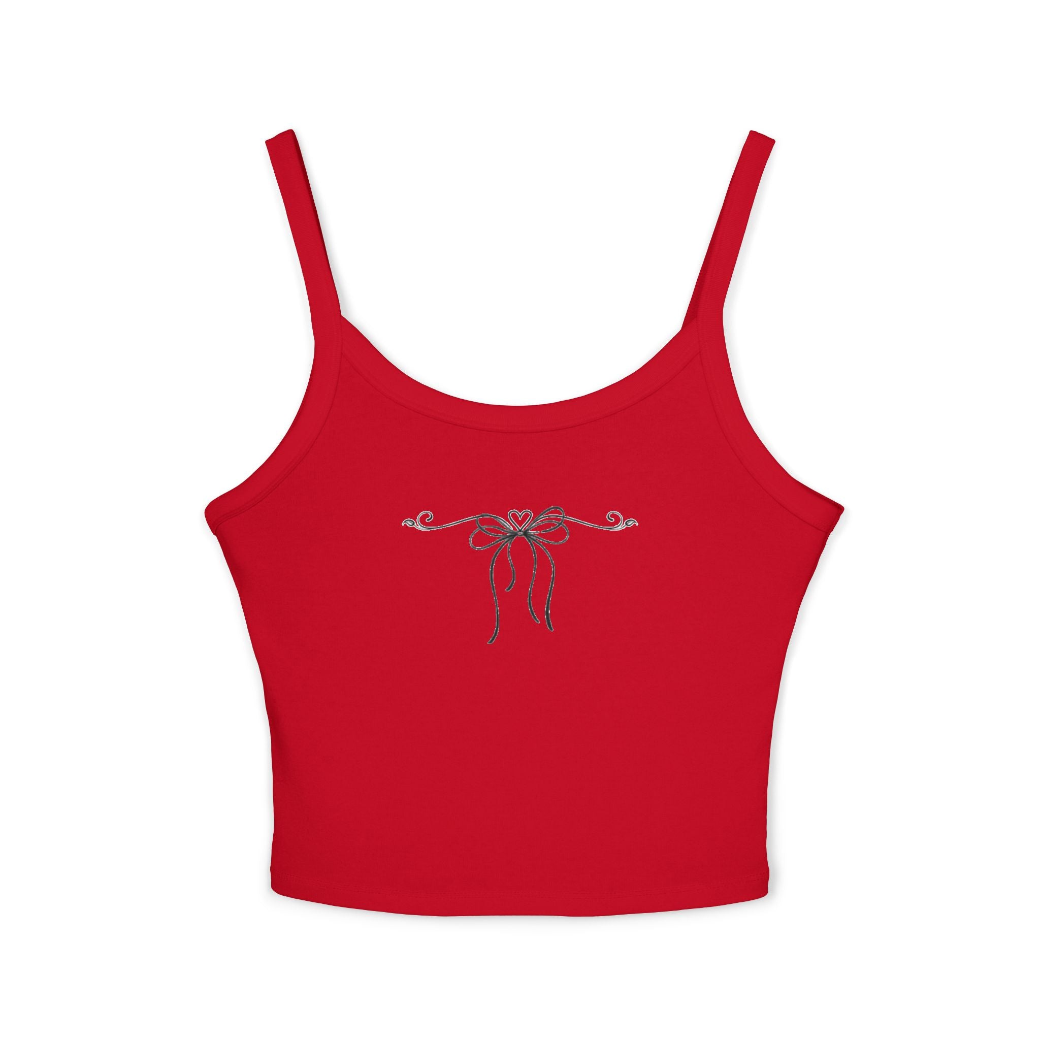 Bow Accent Spaghetti Strap Tank Top