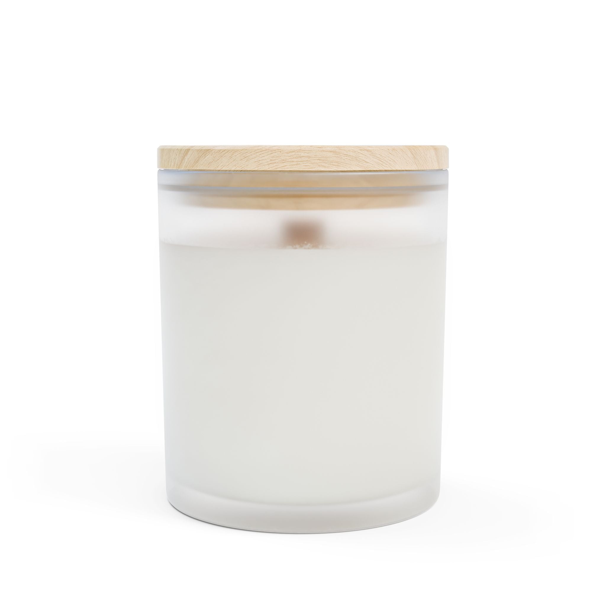 Romantic Pink Floral Frosted Glass Candle — 11oz Scented Home Decor